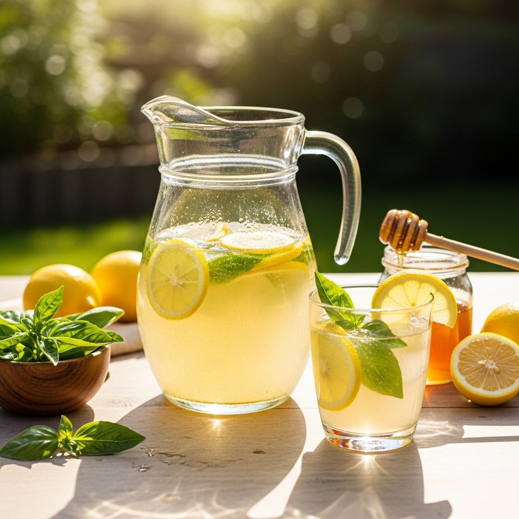 Blends bright citrus with honey’s mellow sweetness for a truly elevated lemonade.