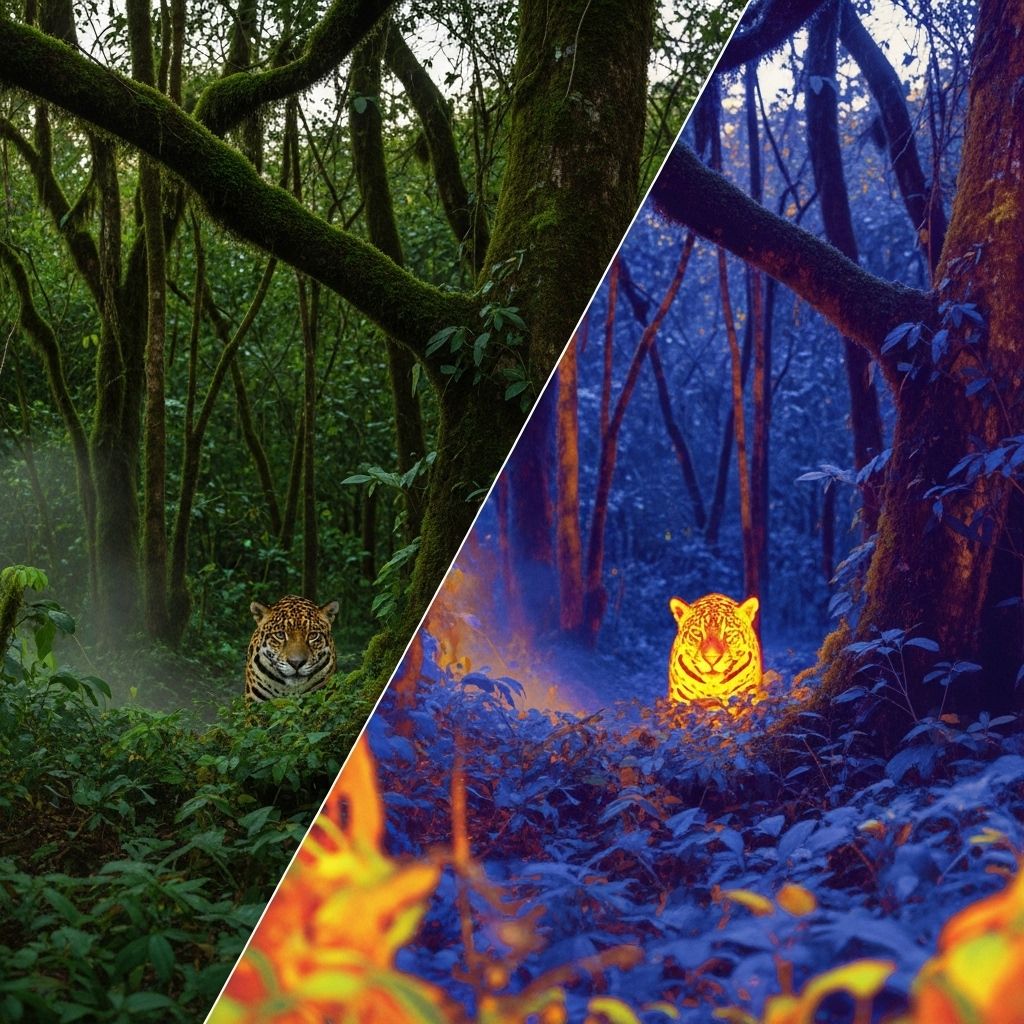 Unveiling animal secrets through vivid thermal imaging—from hunting strategies to hidden nocturnal behaviors.