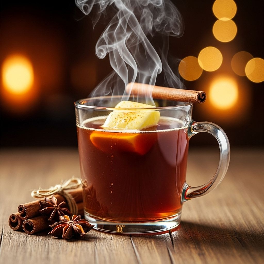 Velvety spices and bright citrus combine in a warming drink that elevates cold evenings.
