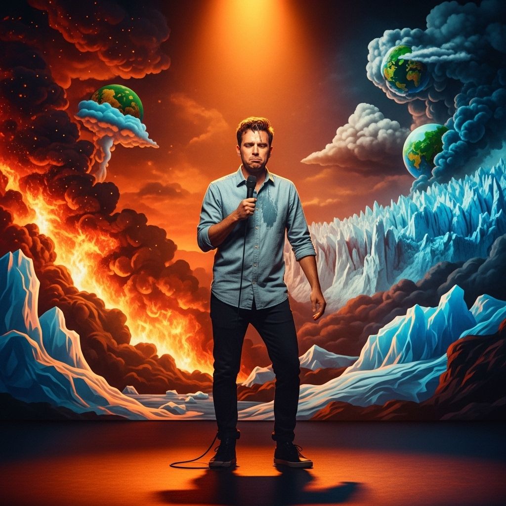 A humorous, insightful look at climate change combining science, comedy, and practical optimism for a world in crisis.