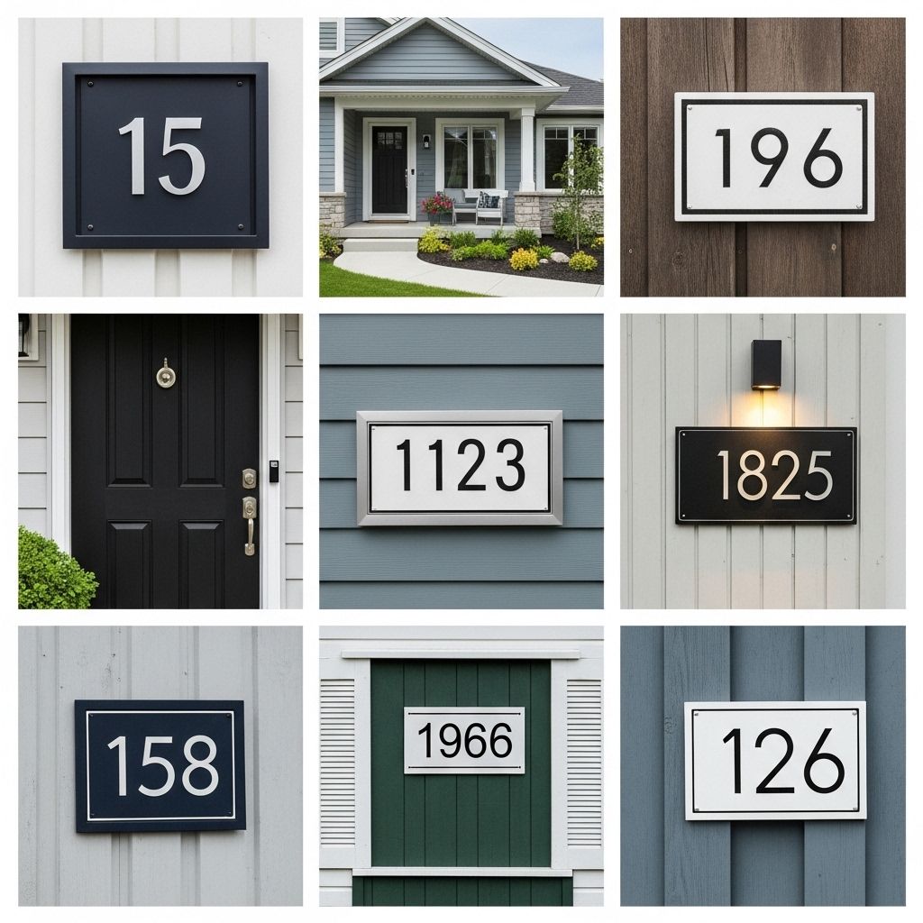 Transform your entryway with unique address markers that blend style and practicality.