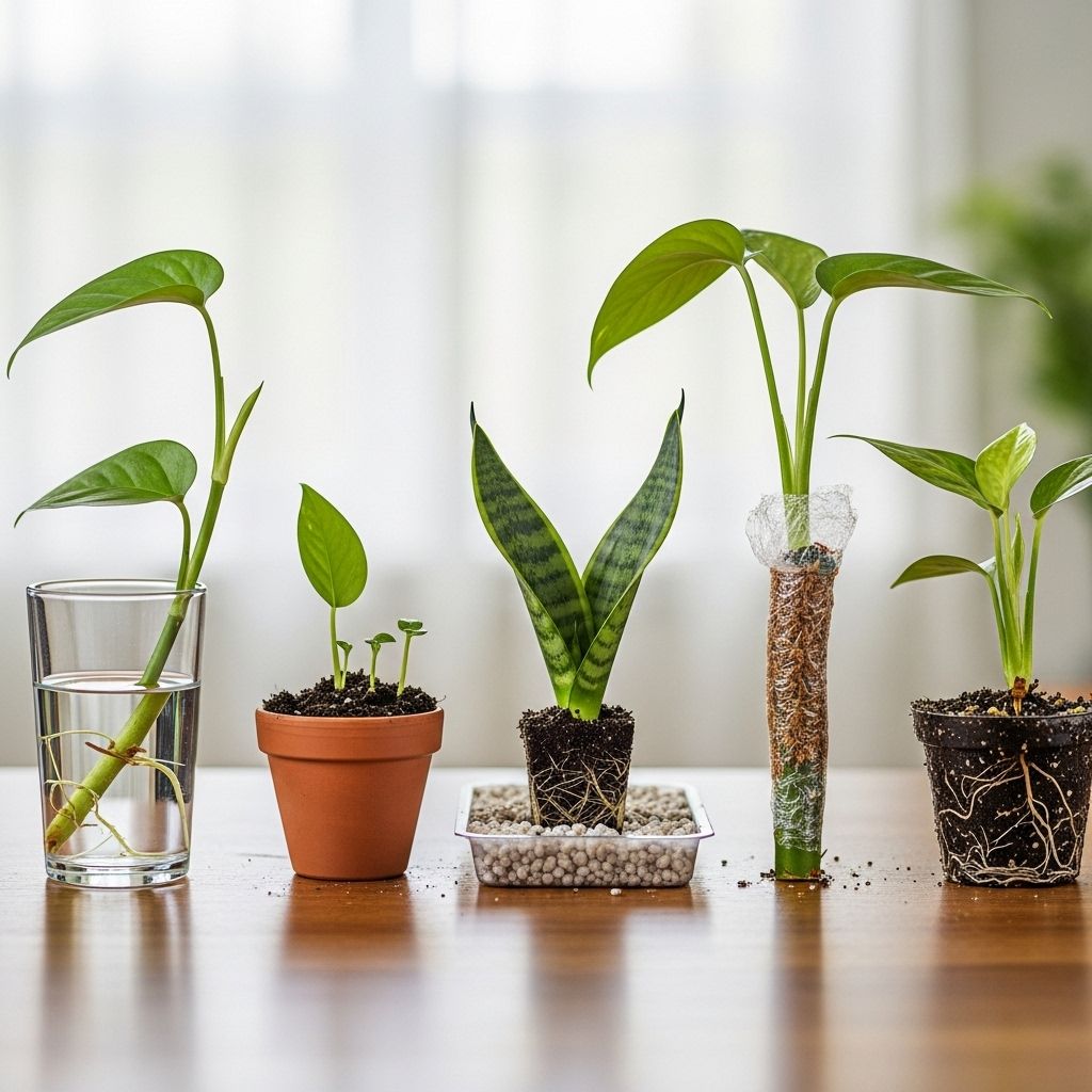 Turn stems and leaves into lush greenery with water, soil, and leaf cutting techniques.