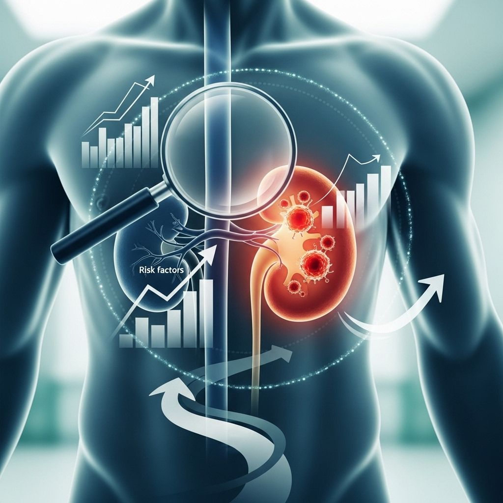 Explore the prevalence, risk factors, and survival trends of kidney cancer in the U.S. and worldwide.