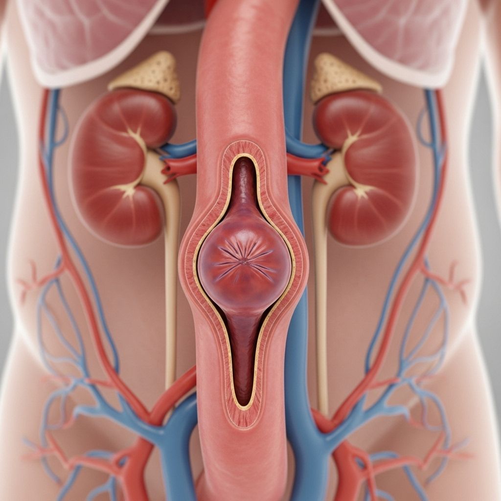 Understanding the risks and recommended management for a 4 cm aortic aneurysm, including causes, monitoring, treatment, and preventive strategies.