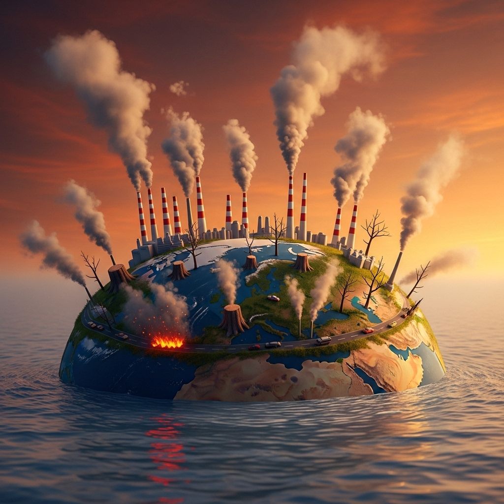 Explore the science and impact of human-driven global warming, the mechanisms behind it, and actionable steps for a sustainable future.