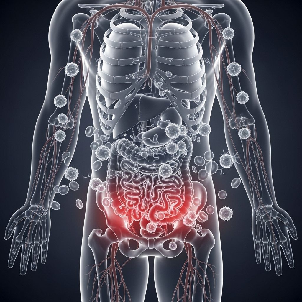 Explore the multi-system effects of leukemia, including blood, bone marrow, digestive system, skin, and more.