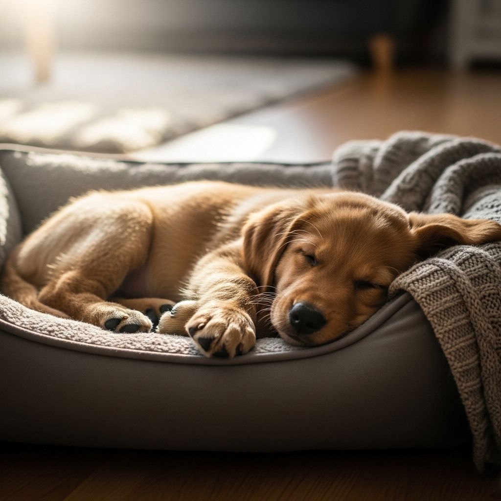 Establishing consistent rest sets the stage for a happy, well-adjusted canine companion.