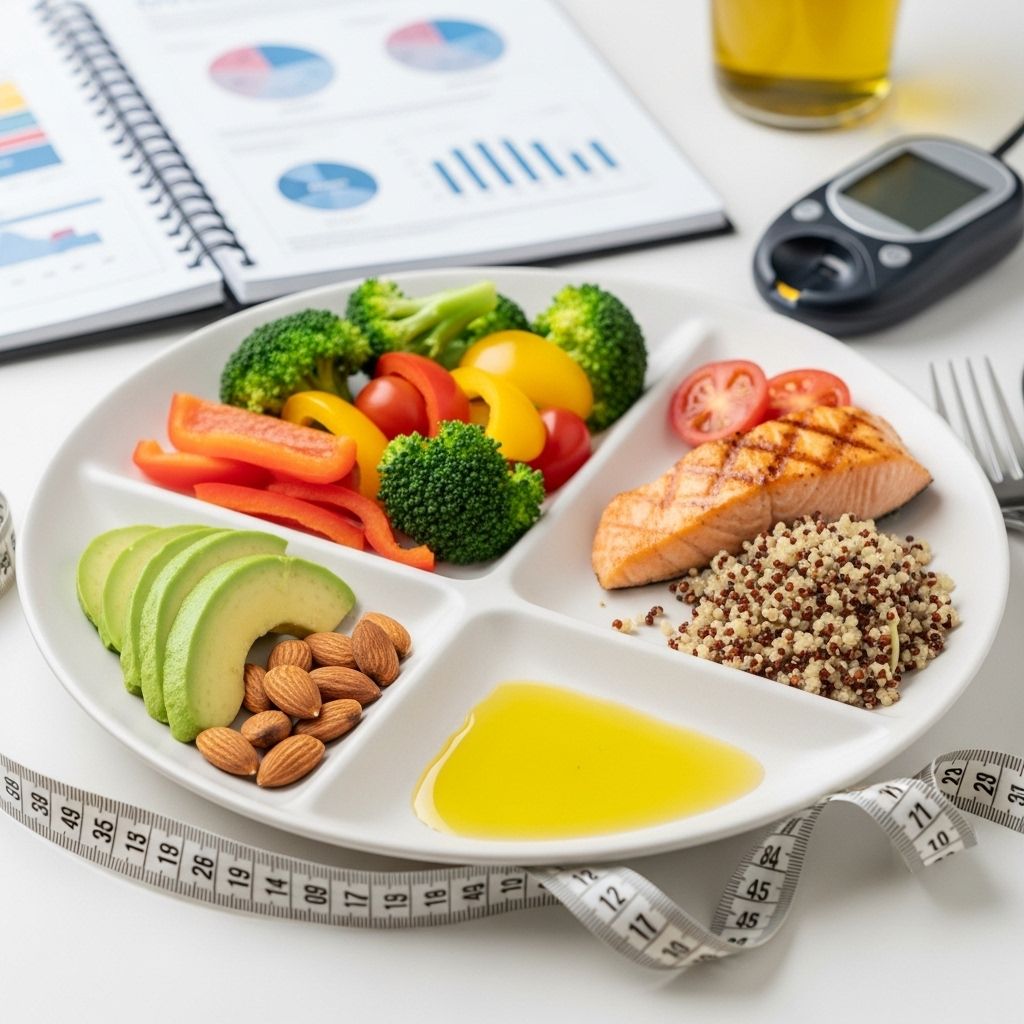 How Much Fat Can People With Diabetes Have Each Day? A comprehensive guide to understanding daily fat intake for people with diabetes, focusing on heart health, blood sugar, and the types of dietary fats.