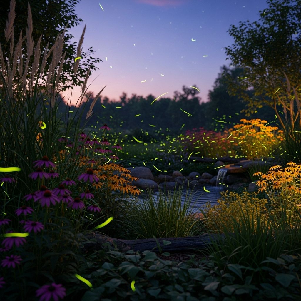 Transform your outdoor space into a glowing sanctuary by fostering a thriving habitat for enchanting fireflies.