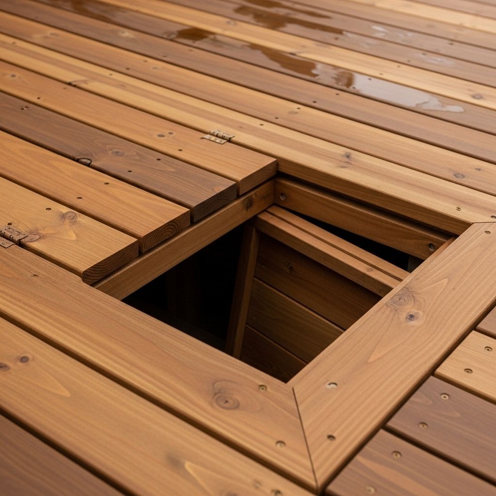 Maximize your deck’s hidden potential with organized, weatherproof compartments.