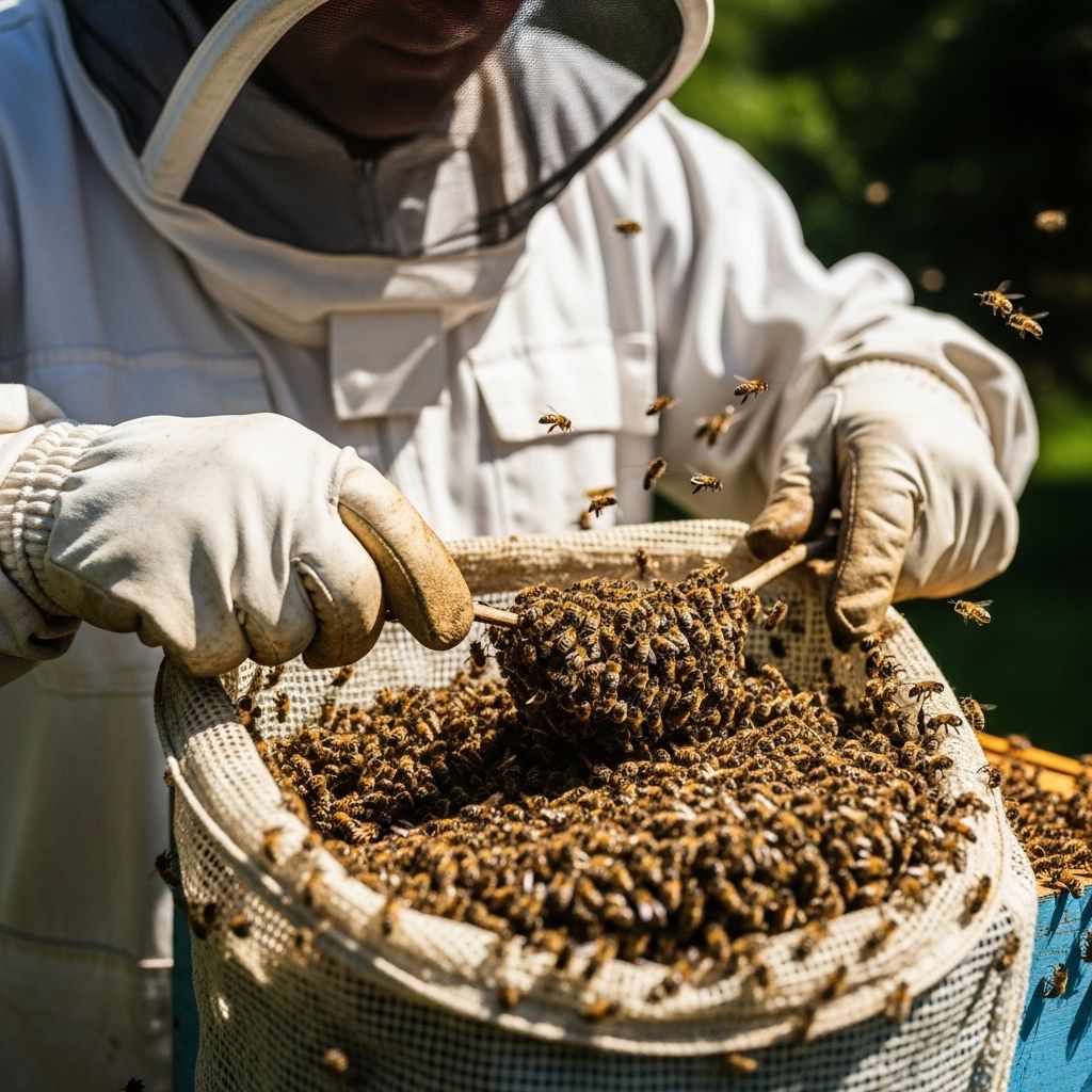 Learn effective techniques, safety steps, and expert tips for responsibly capturing and relocating bee swarms without harming bees or people.