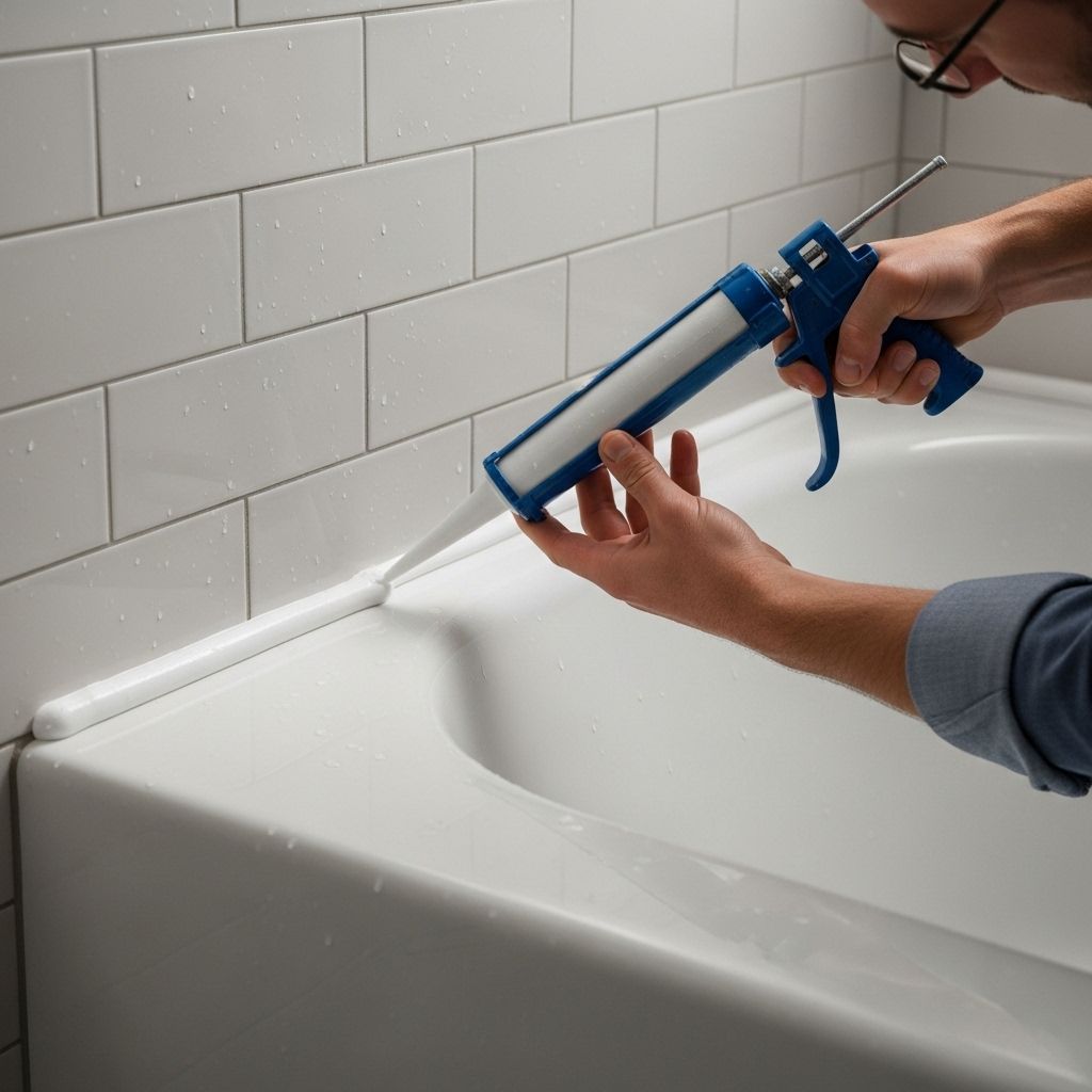 Neat beads of sealant rejuvenate edges and guard against leaks for lasting results.