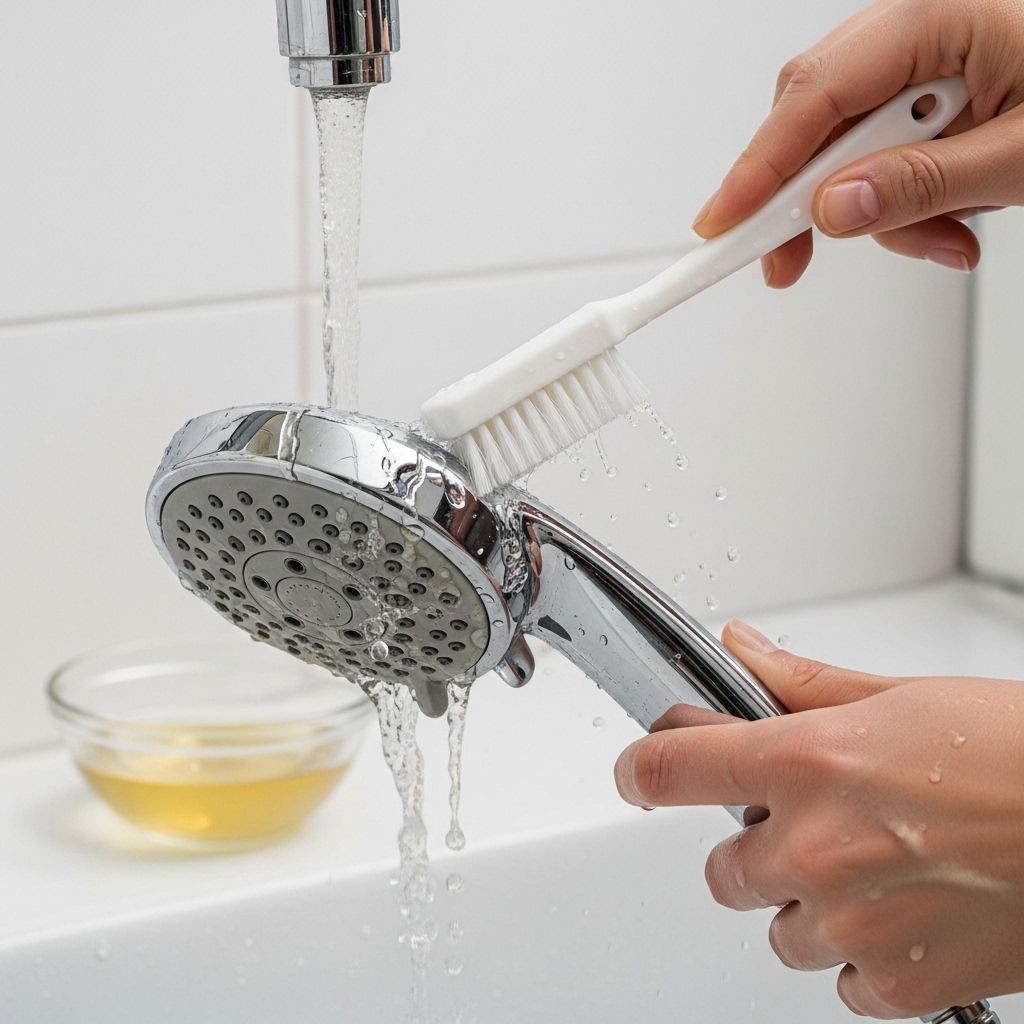Clearing mineral and soap scum buildup restores water pressure and prolongs its life.