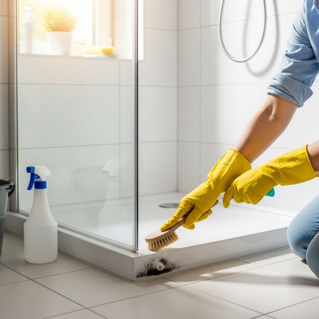 Moisture-control and natural cleaners keep showers spotless and free of harmful growth.