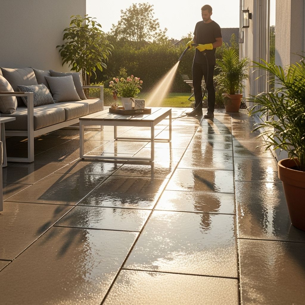 Regular upkeep prevents stains and weather damage, keeping outdoor spaces safe.