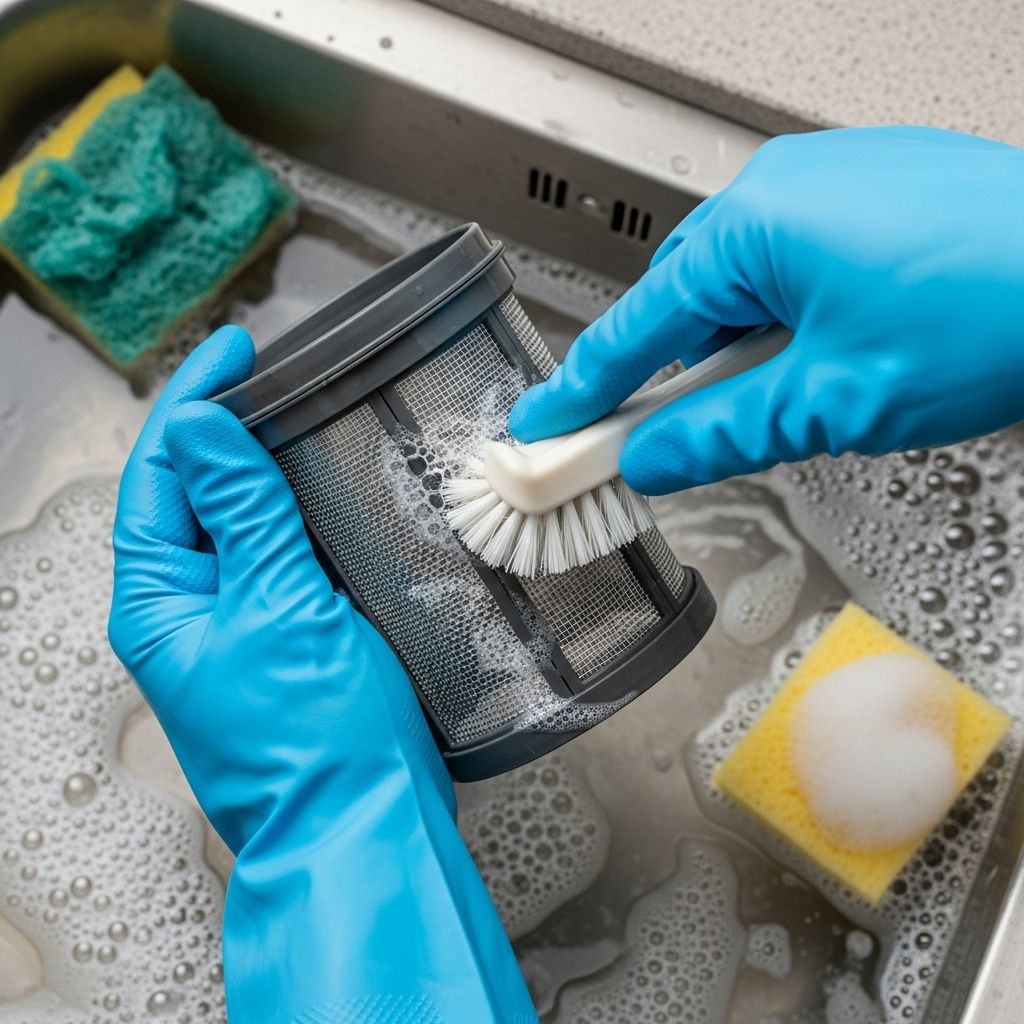 A squeaky-clean filter lays the foundation for spotless dishes and a fresher kitchen.