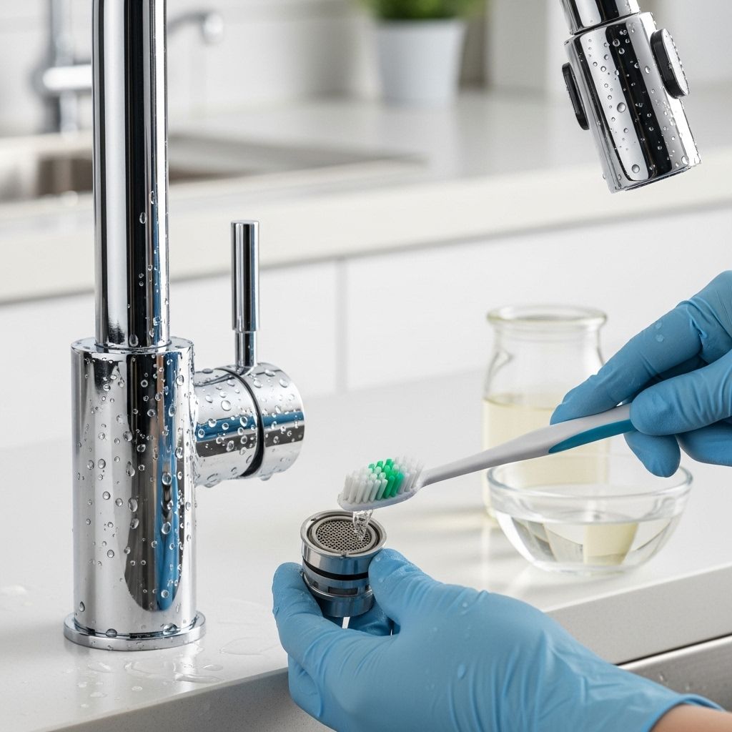 Restore water flow and extend faucet lifespan using natural cleaning solutions.
