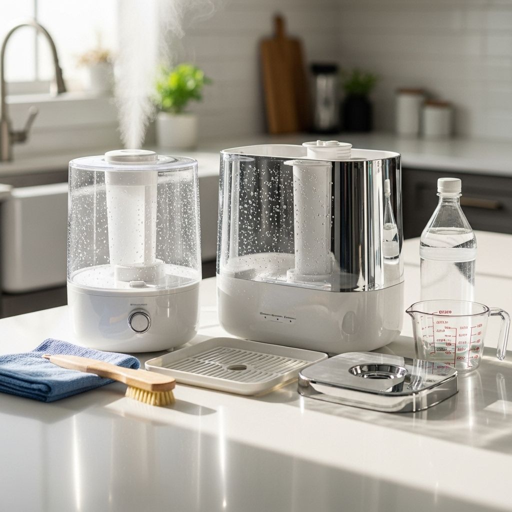 How to Clean a Humidifier: The Essential Home Maintenance Guide Refreshing the device regularly removes buildup for healthier indoor air.