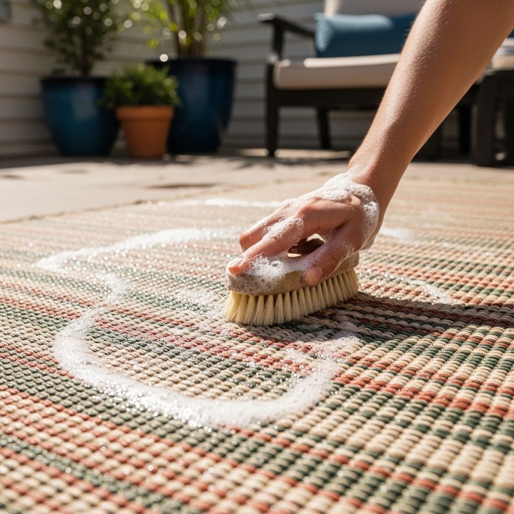 Refresh and protect your patio centerpiece with gentle stain removal and proper drying.