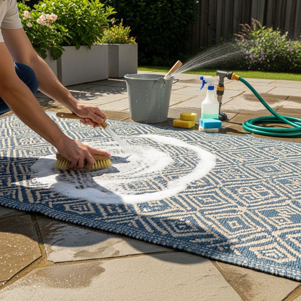 Shake off debris and renew fibers to enjoy a vibrant, mildew-free patio surface.