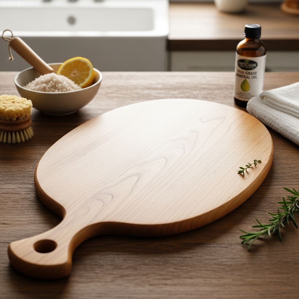 Master safe and effective methods for cleaning, sanitizing, and maintaining your wooden cutting board for years of use.