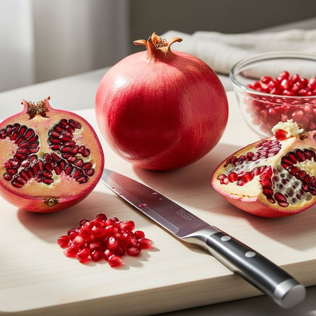 Clean, splatter-free methods bring out the vibrant flavor of ruby arils.
