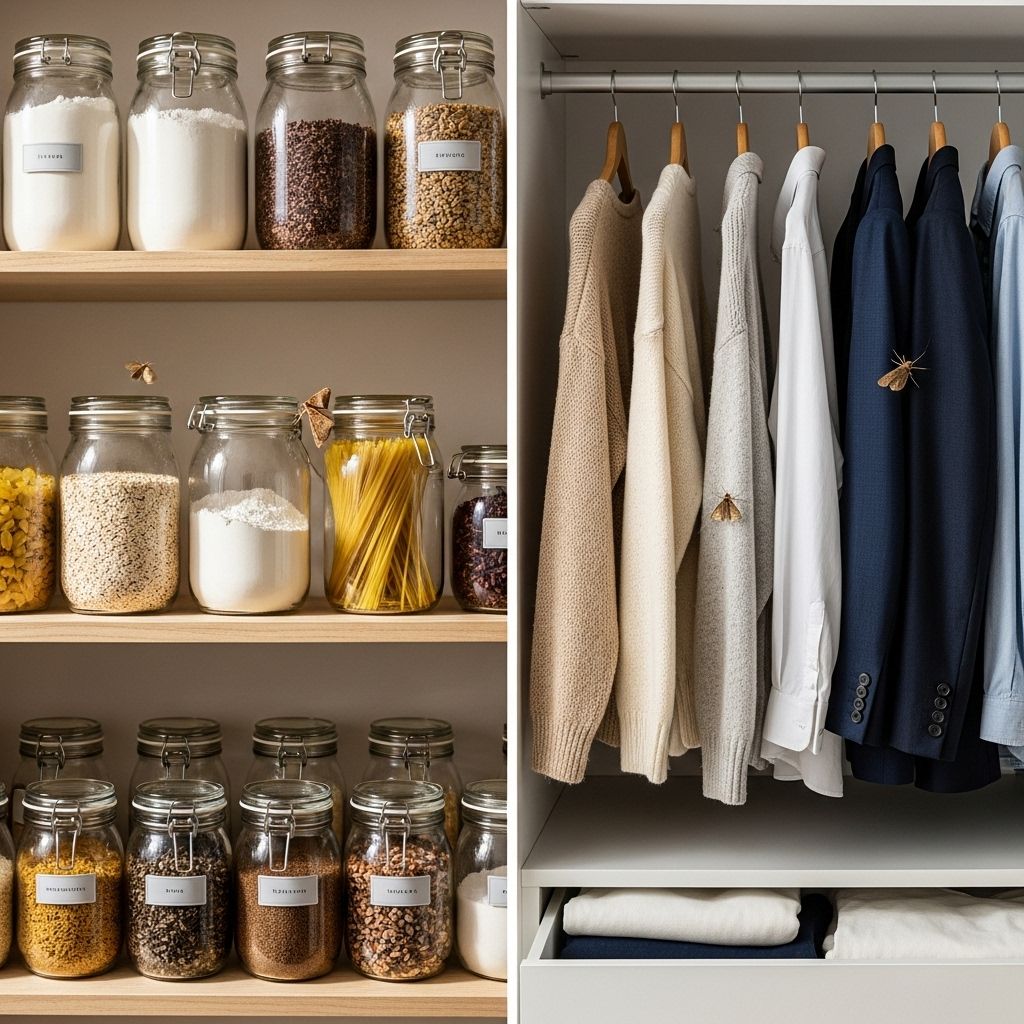 How to Get Rid of Moths in Your Pantry and Closet Protect your food supplies and fabrics with proven storage and cleaning strategies.