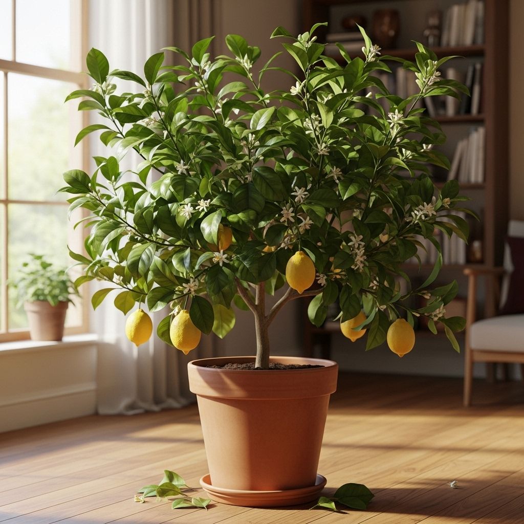 Glossy foliage, fragrant blossoms, and juicy homegrown fruit bring charm to any room.