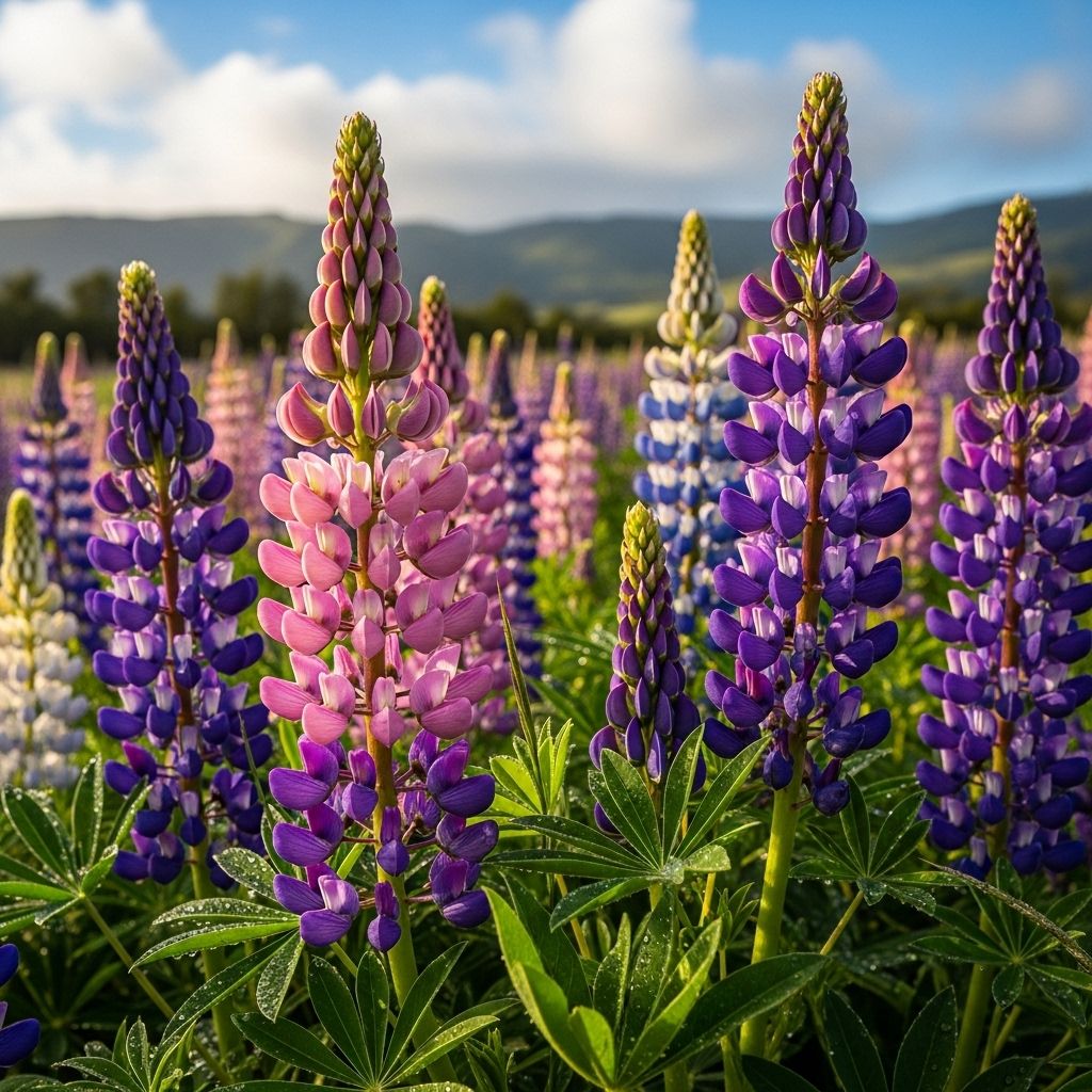 Vibrant spiky blooms that enrich soil and draw pollinators to your garden beds.