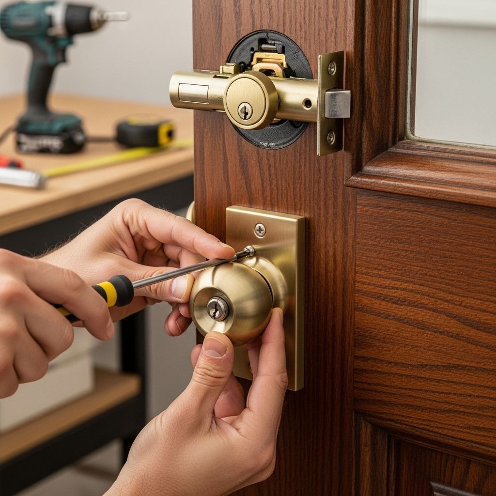 A secure and stylish entryway starts with precise measurements and patient adjustments.