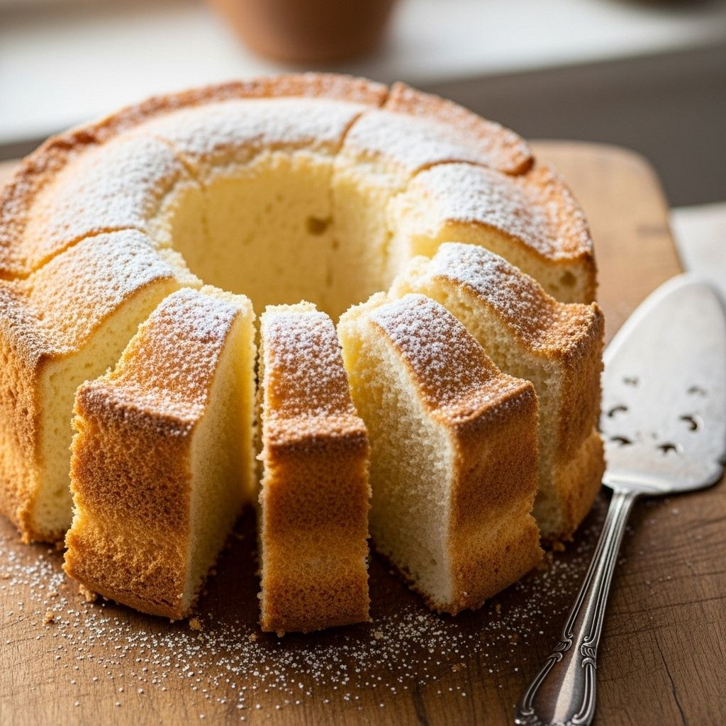 Grease-free tools, gentle folding and upside down cooling deliver an airy dessert.