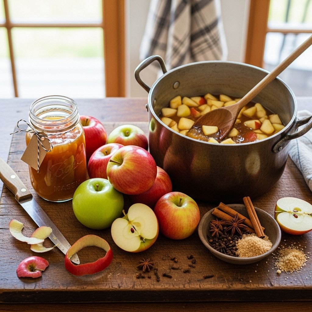 Slow cooking transforms simple fruit into a spiced spread for breakfast and gifting.