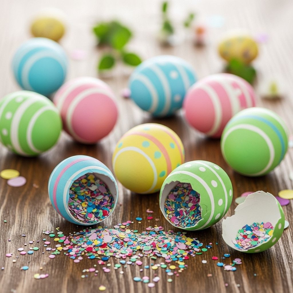 How to Make Festive Confetti Eggs for Easter: A Complete DIY Guide Colorful eggshell confetti bursts add a playful surprise to your spring festivities.