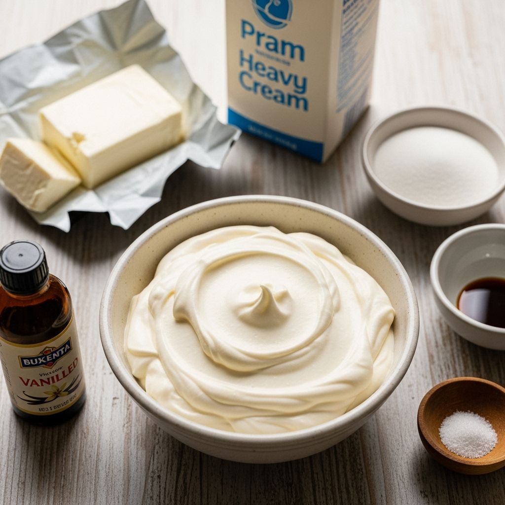 Elevate desserts with a silky-smooth, tangy topping that holds its shape beautifully.