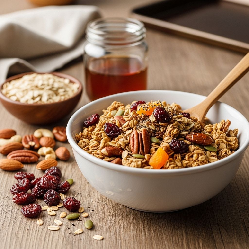 Master homemade granola with easy steps, healthy ingredient ideas, expert tips, and delicious recipes you can customize for any taste.