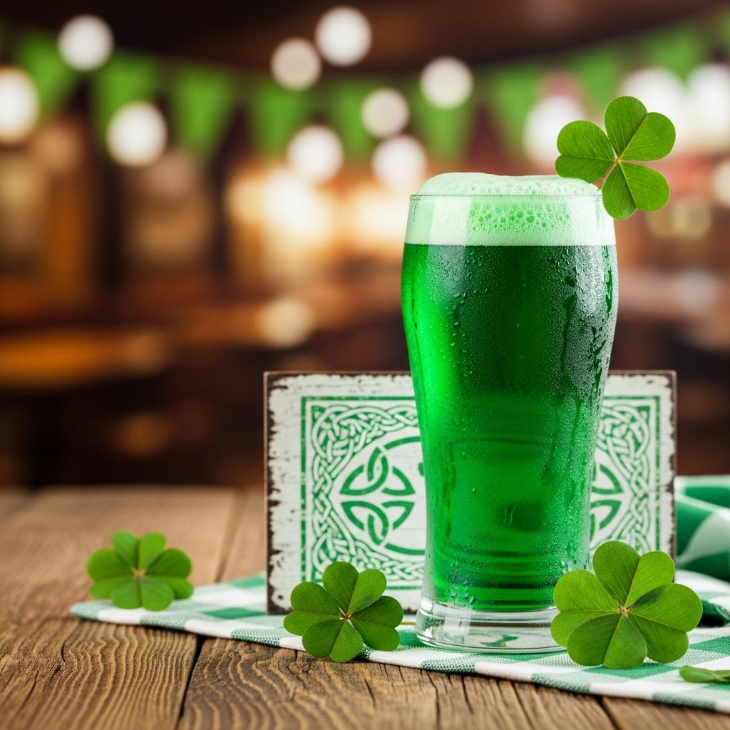Elevate party menus with a simple color hack that brings emerald cheer to every drink.