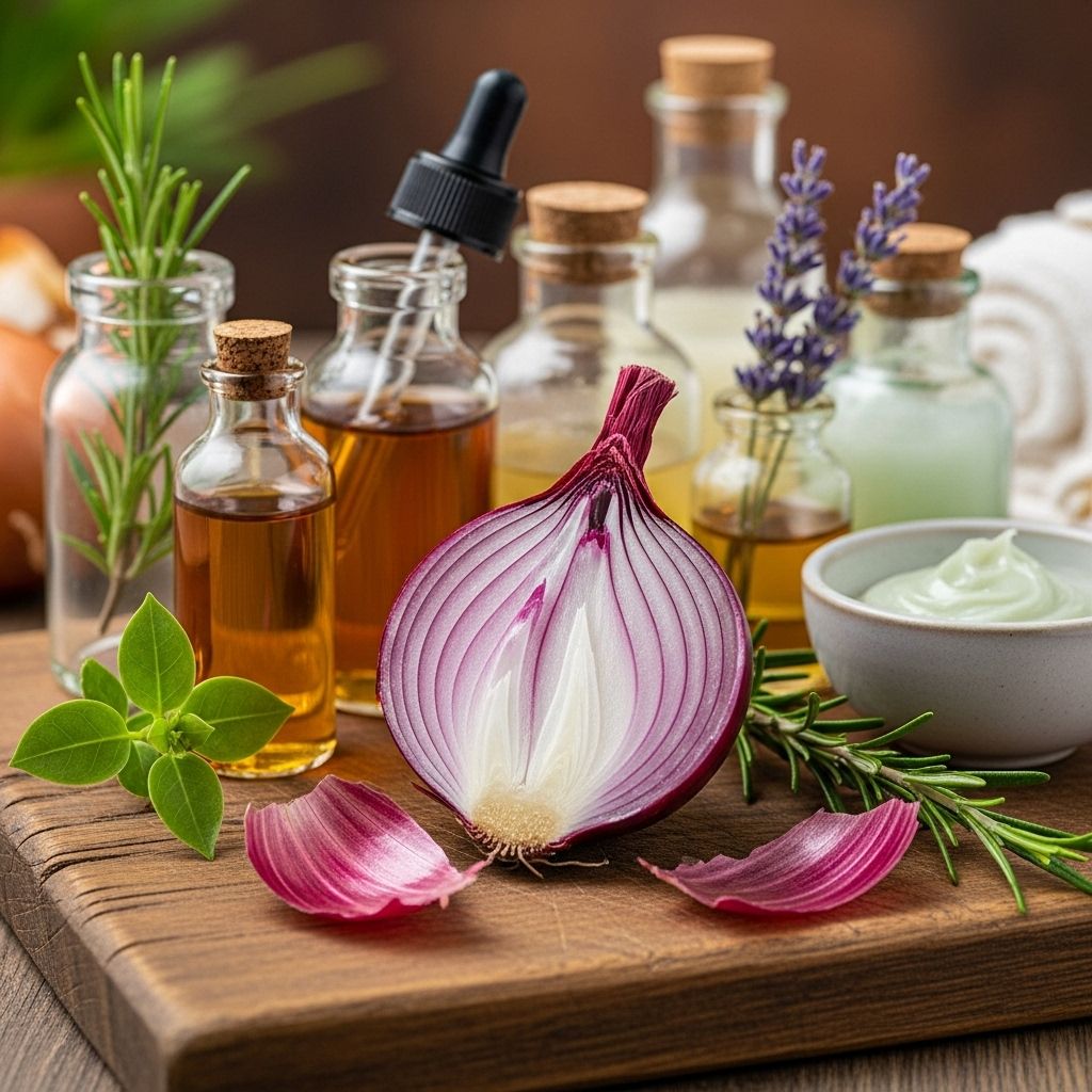 How To Make Onion Juice For Skin, Hair, And Health Pungent natural extract transforms dull strands and reveals a bright, glowing complexion.