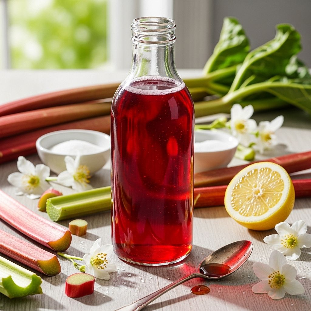 Bright pink elixir unlocks rhubarb's tart magic for cocktails, sodas, and sweet glazes.