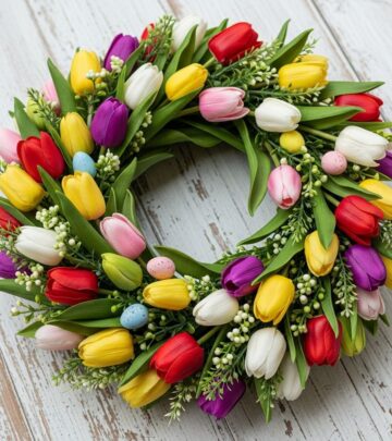 Vibrant blooms and customizable accents transform doors into standout seasonal displays.