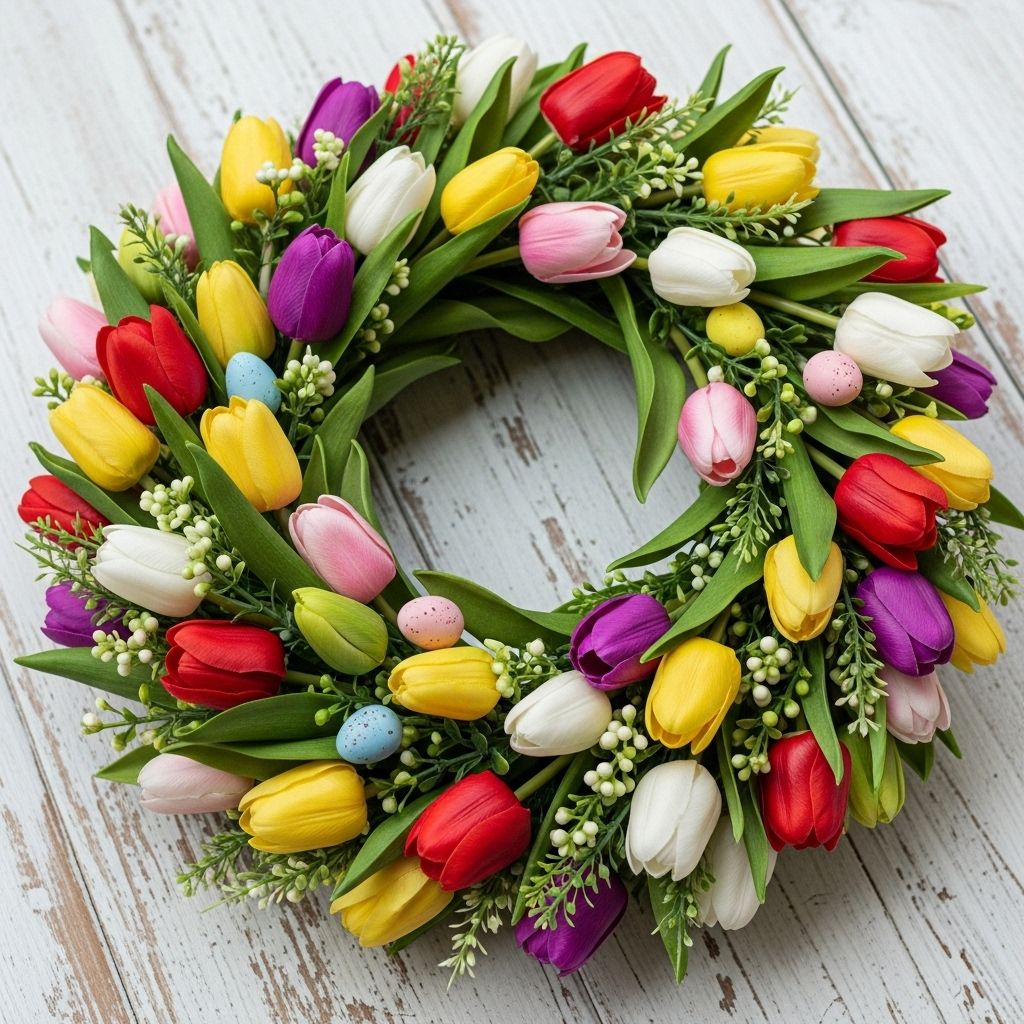 Vibrant blooms and customizable accents transform doors into standout seasonal displays.