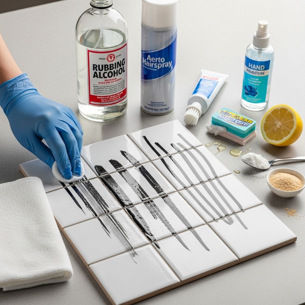 Clear stubborn ink marks effortlessly using everyday household solutions.