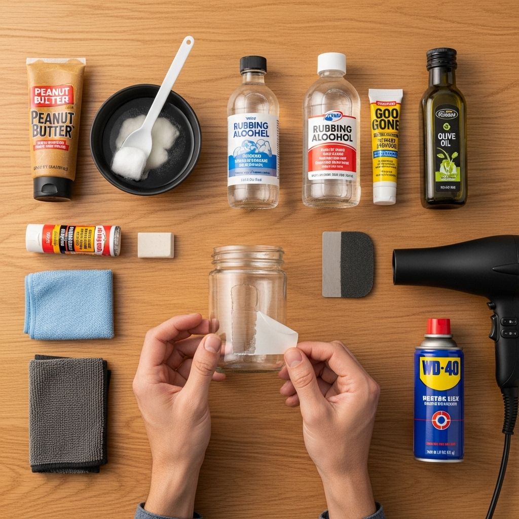 Tackle stubborn adhesive marks effortlessly using items you already have at home.