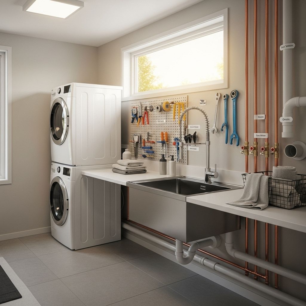A well-planned plumbing layout safeguards appliances and keeps laundry running smoothly.