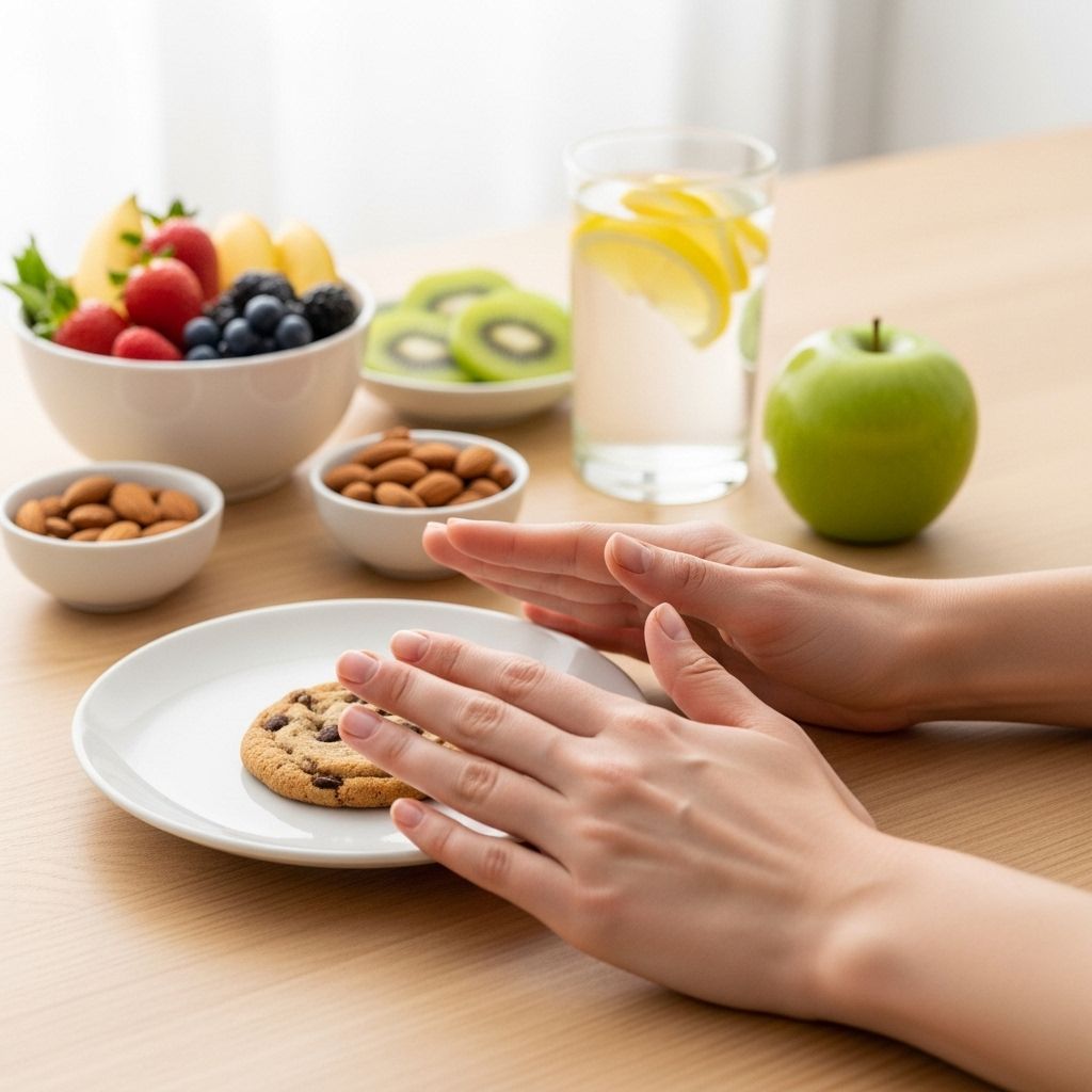 Lifestyle tweaks support balanced meals and reduce impulse snacking for lasting energy.