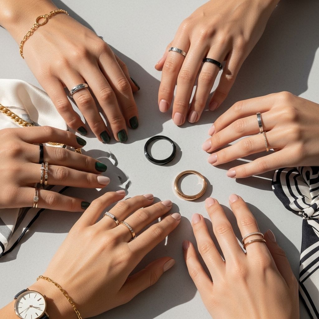 Master your ring stack with the Ōura Ring—where wearable tech meets personal style for every look and occasion.