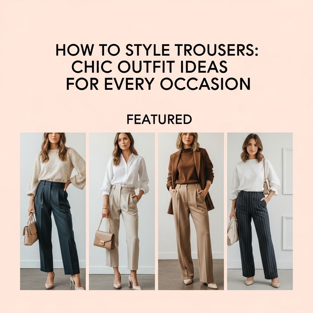 How to Style Trousers: Chic Outfit Ideas for Every Occasion Discover smart, versatile ways to wear trousers with tops, coats, accessories, and more—plus the season’s trendiest looks for fall.
