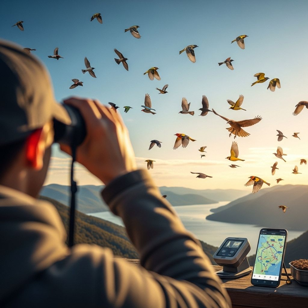 Explore real-time tech tools, scientific breakthroughs, and field methods to observe and understand migratory bird journeys near you.
