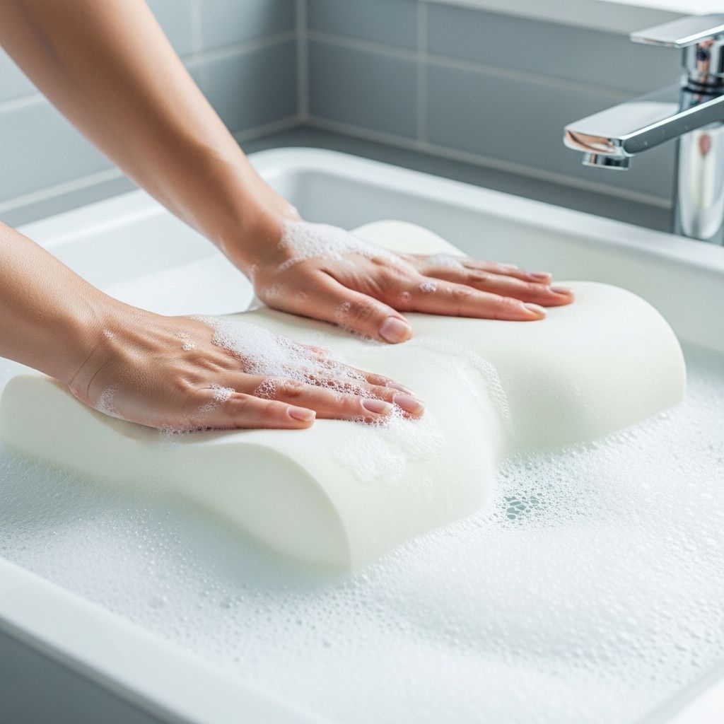 Gentle cleaning preserves shape and removes buildup for a fresher, healthier sleep.