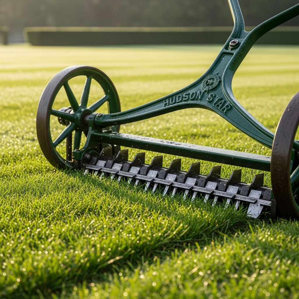 Hudson Star Classic Reel Mower: The Precision Cutting Solution for Perfect Lawns Ultra-low cutting precision transforms fine grass into a golf-course smooth surface.