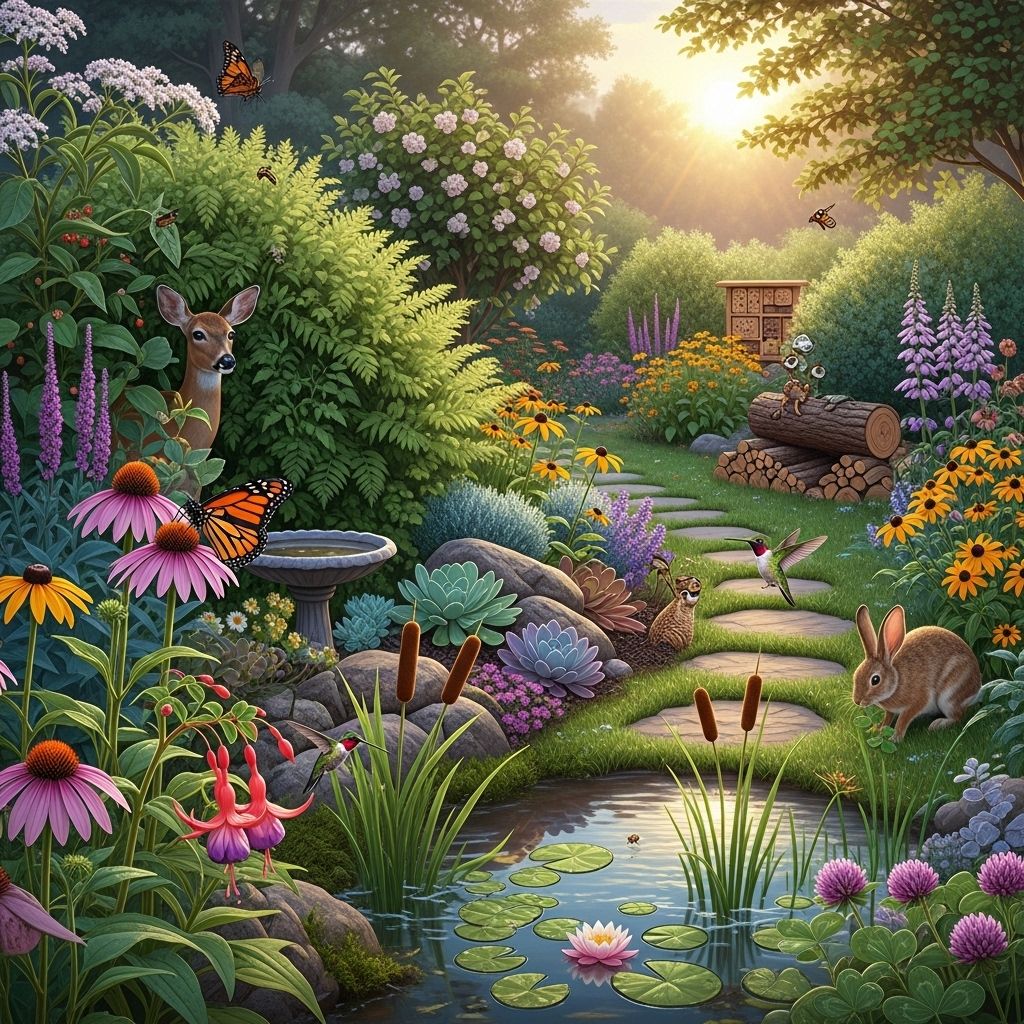Humane Wildlife Gardening: Creating Sustainable, Wildlife-Friendly Habitats Transform your garden into a thriving wildlife haven by embracing humane, sustainable habitat gardening practices that benefit both local fauna and flora.